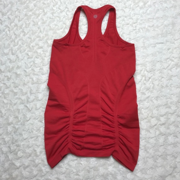 Athleta Red Ruched Tank - Picture 4 of 5